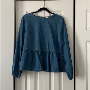 Chambray Denim Universal Thread Top